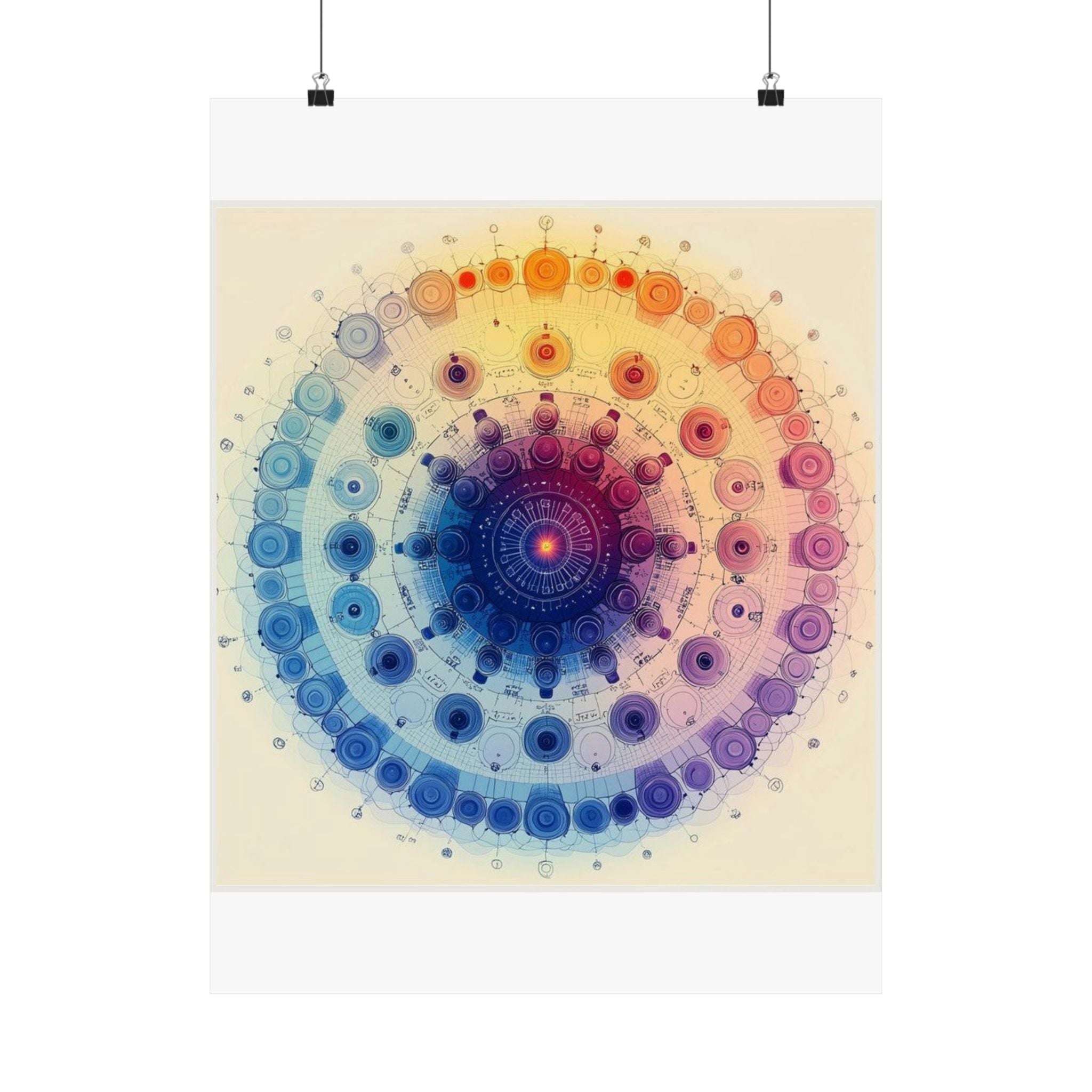 Microscope Objective Mandala Art Print — Histotechnology by Canvas & Click (view 3)