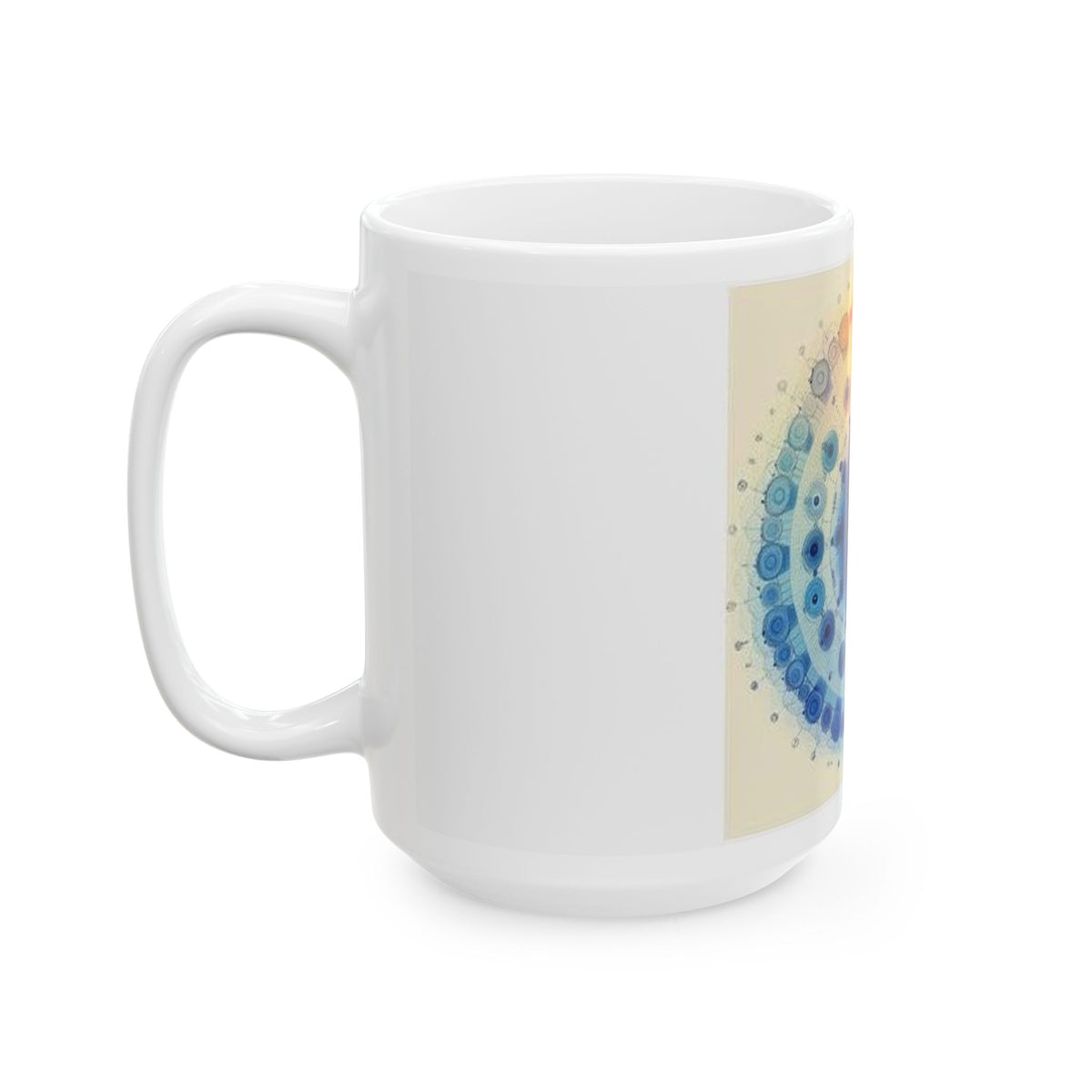 Microscope Objective Mandala Mug - Histotech Lab Art Gift
