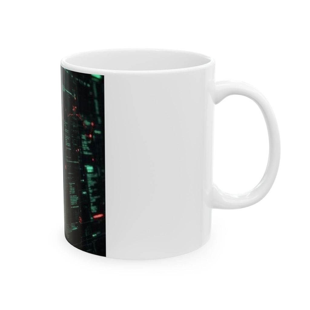 Git Blame Evidence Board Mug - SRE Terminal Art Coffee Cup