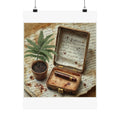 Potted Fern Writer's Desk Art Print — Poetcore by Canvas & Click