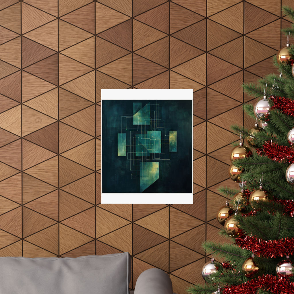 Load Balancer Geometric Art Print — SRE & DevOps by Canvas & Click (view 9)