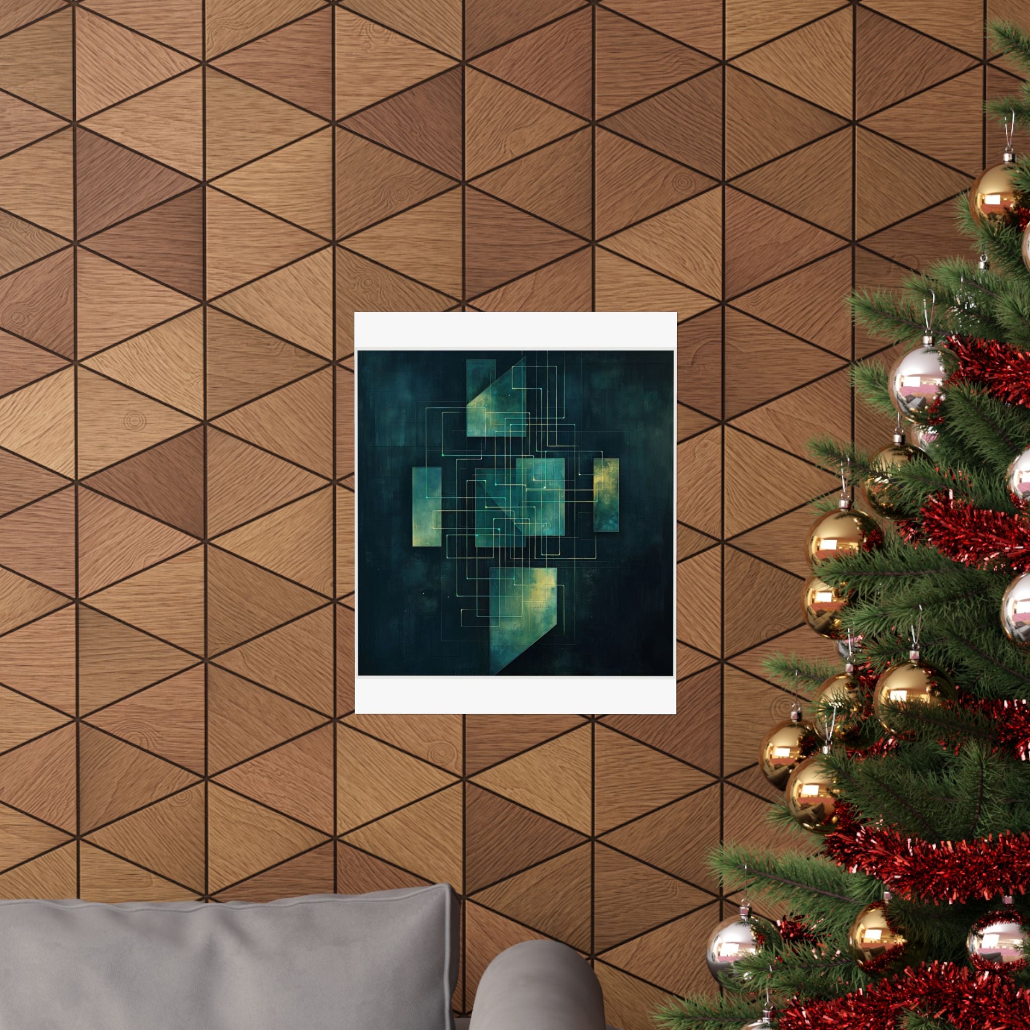 Load Balancer Geometric Art Print — SRE & DevOps by Canvas & Click (view 9)