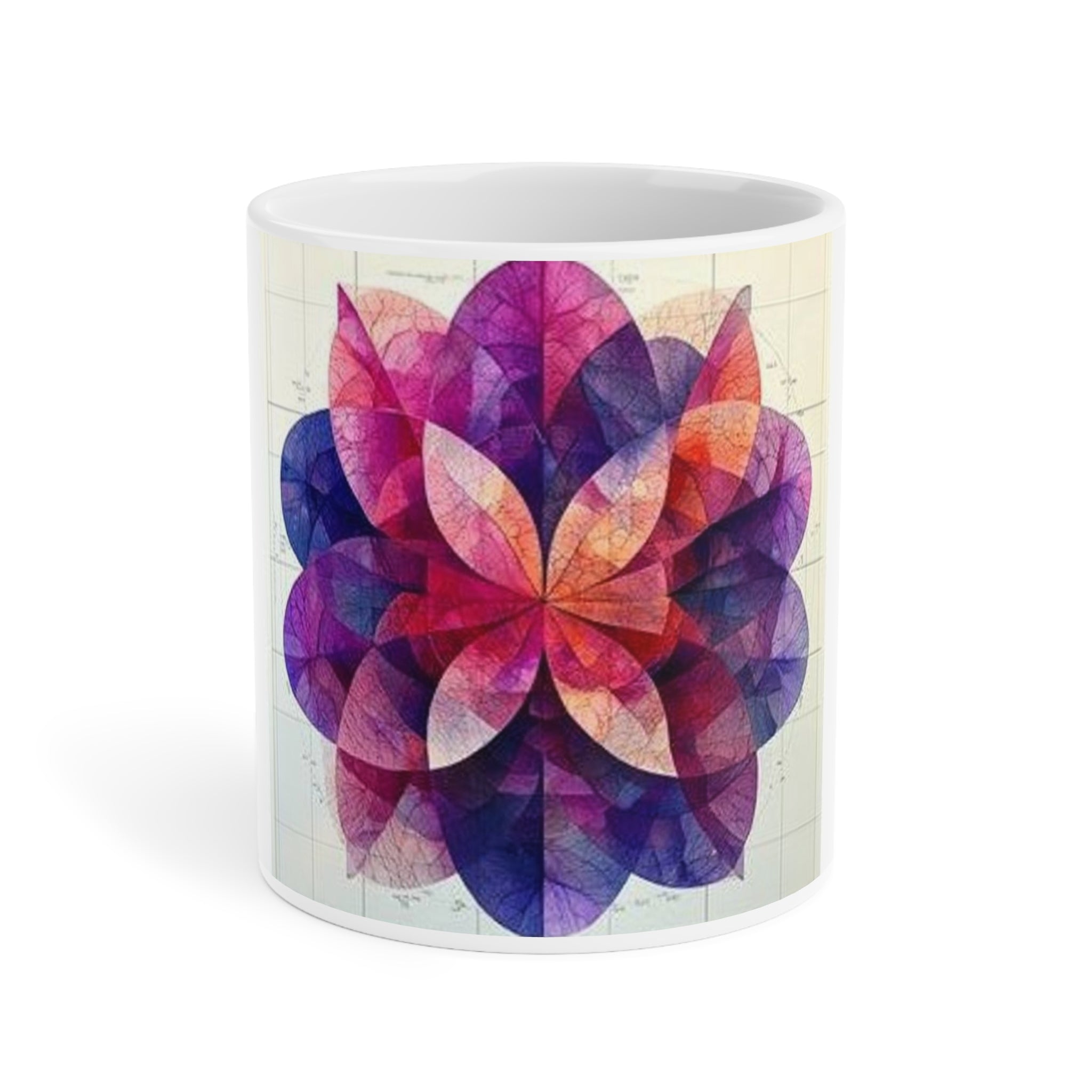 Kaleidoscopic Tissue Ribbons Mug — Histotechnology by Canvas & Click (view 3)