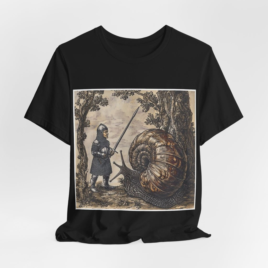 Medieval Snail Joust T-Shirt — Castle Culture by Canvas & Click (view 4)