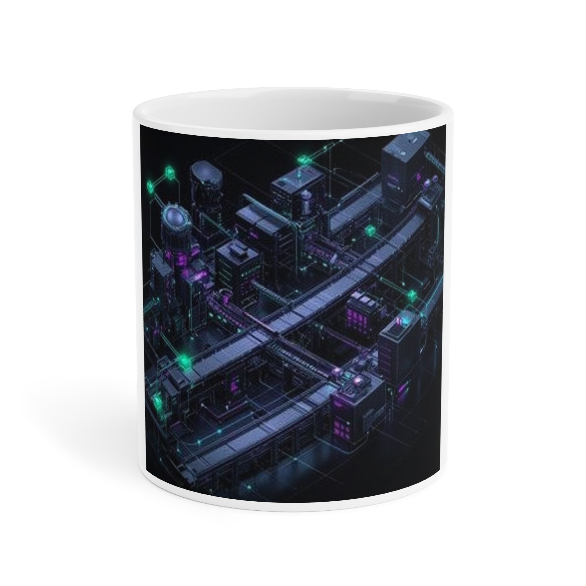 CI/CD Assembly Line Mug — SRE & DevOps by Canvas & Click (view 3)