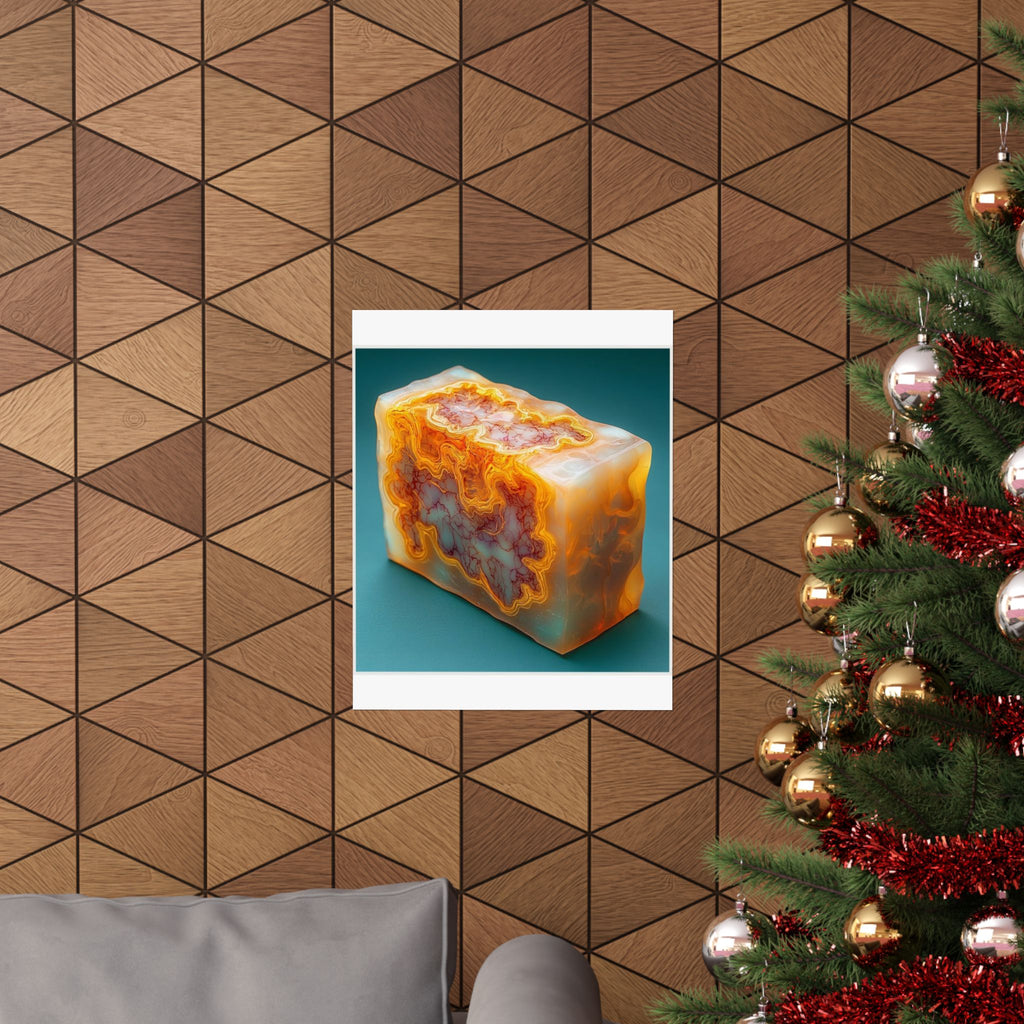 Amber Block Cross-Section Art Print — Histotechnology by Canvas & Click (view 9)