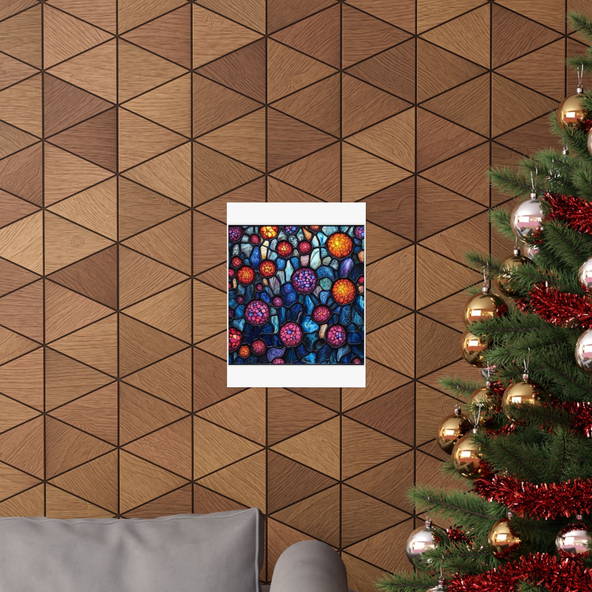 Cellular Stained Glass Art Print — Histotechnology by Canvas & Click (view 6)