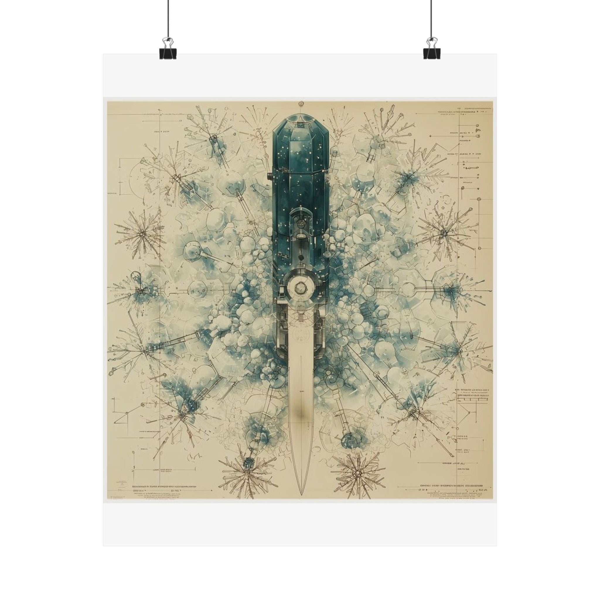 Cryostat Crystal Blade Art Print — Histotechnology by Canvas & Click (view 2)