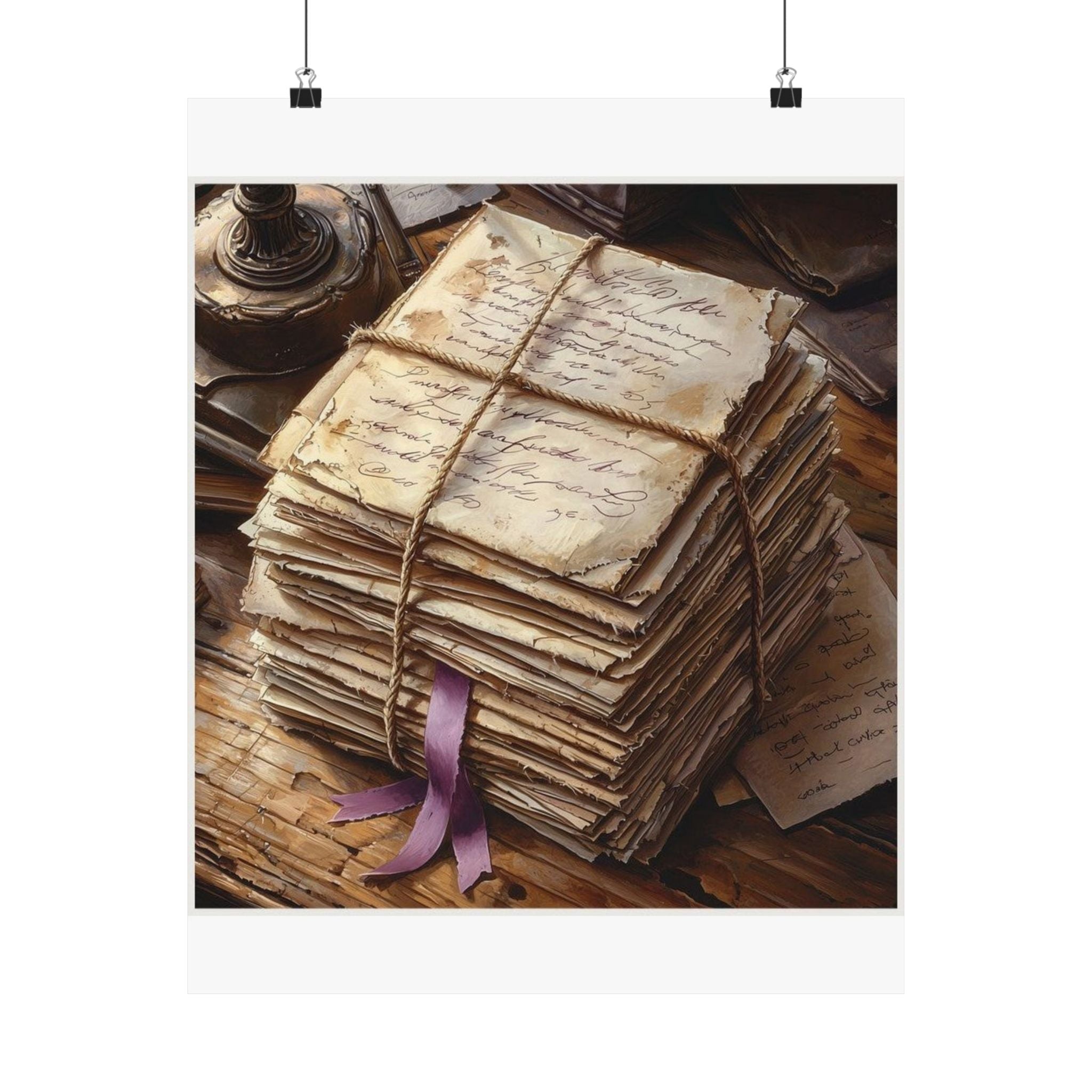 Twine-Bound Letters Art Print — Poetcore by Canvas & Click (view 2)