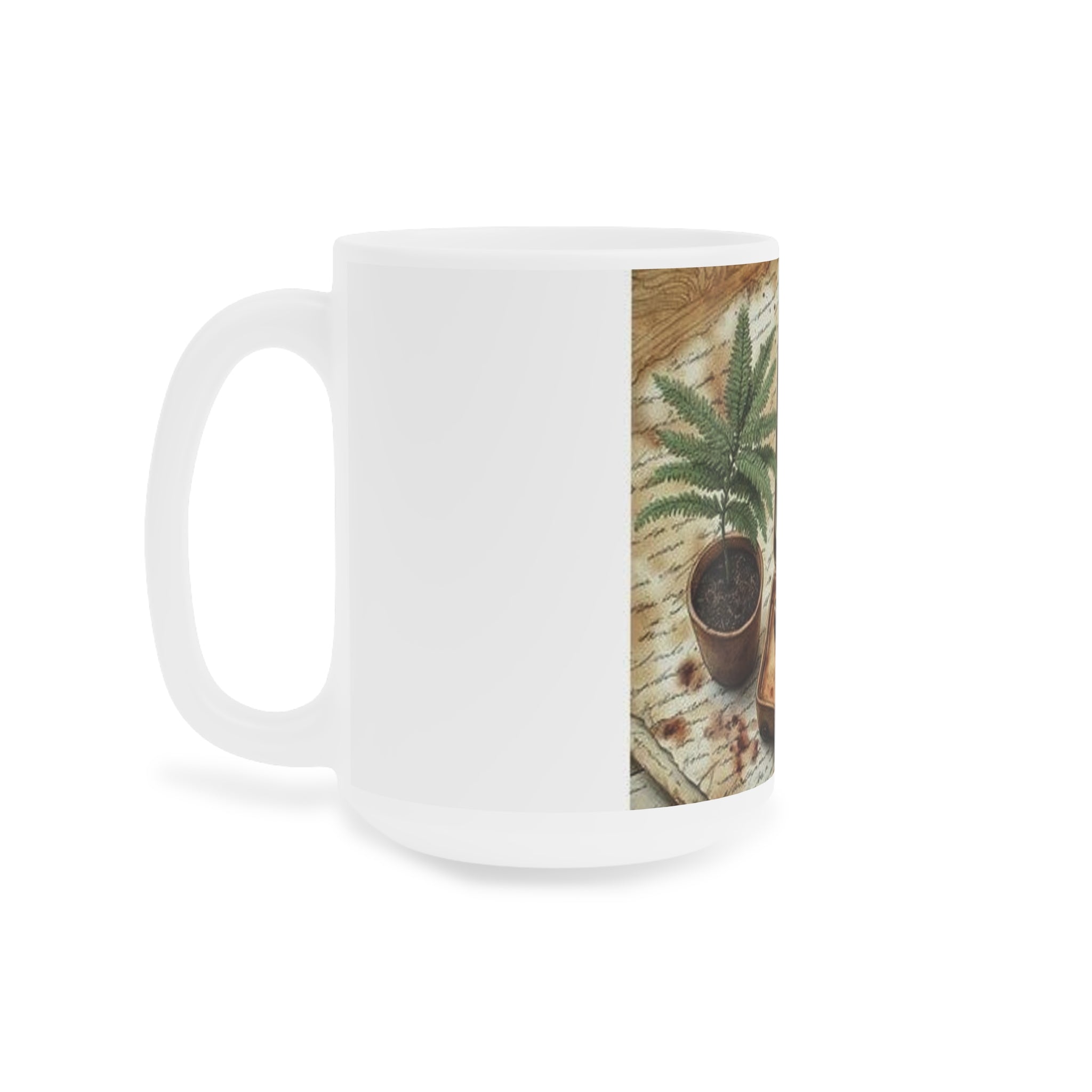 Potted Fern Writer's Desk Mug — Poetcore by Canvas & Click (view 7)