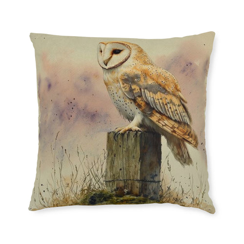 Barn Owl Twilight Throw Pillow — Wilderkind by Canvas & Click