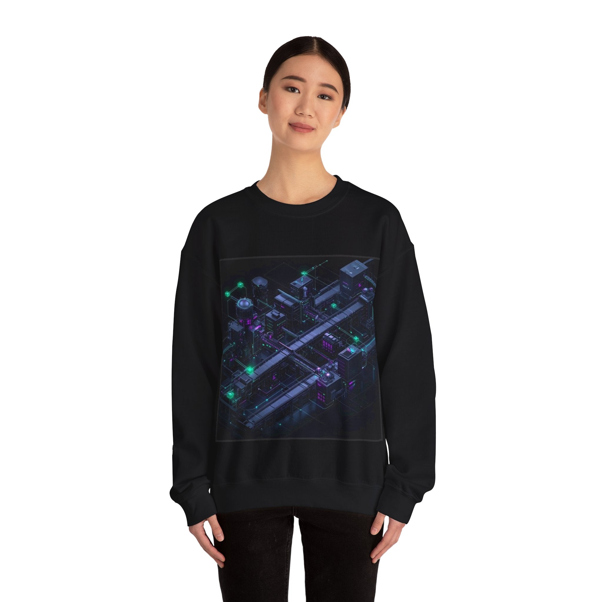 CI/CD Assembly Line Sweatshirt — SRE & DevOps by Canvas & Click (view 4)