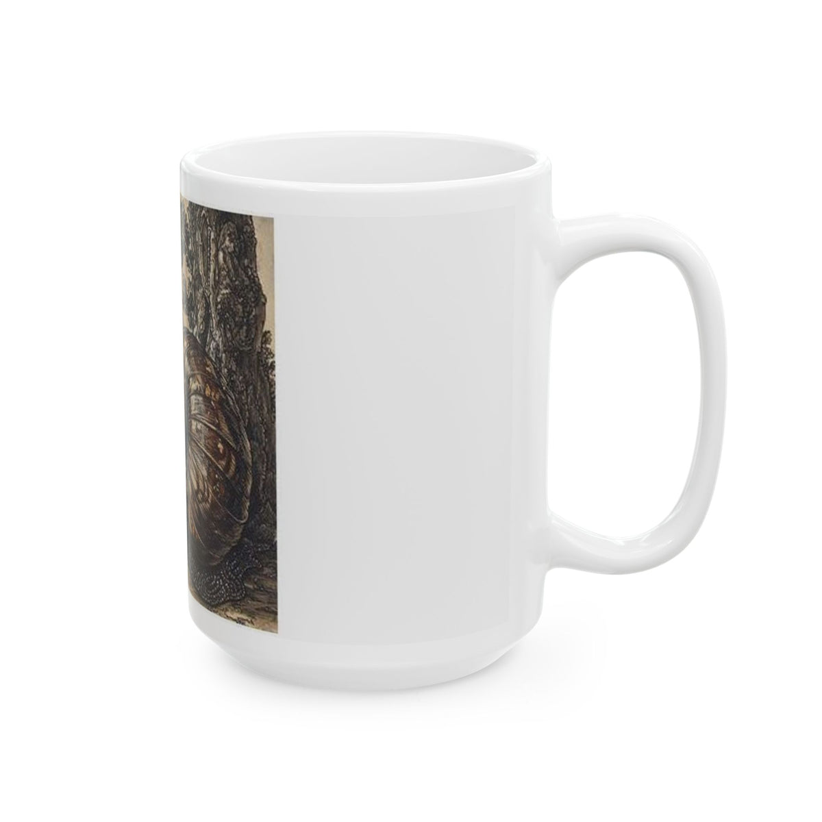 Medieval Snail Joust Mug - Castle Culture Gothic Manuscript Art