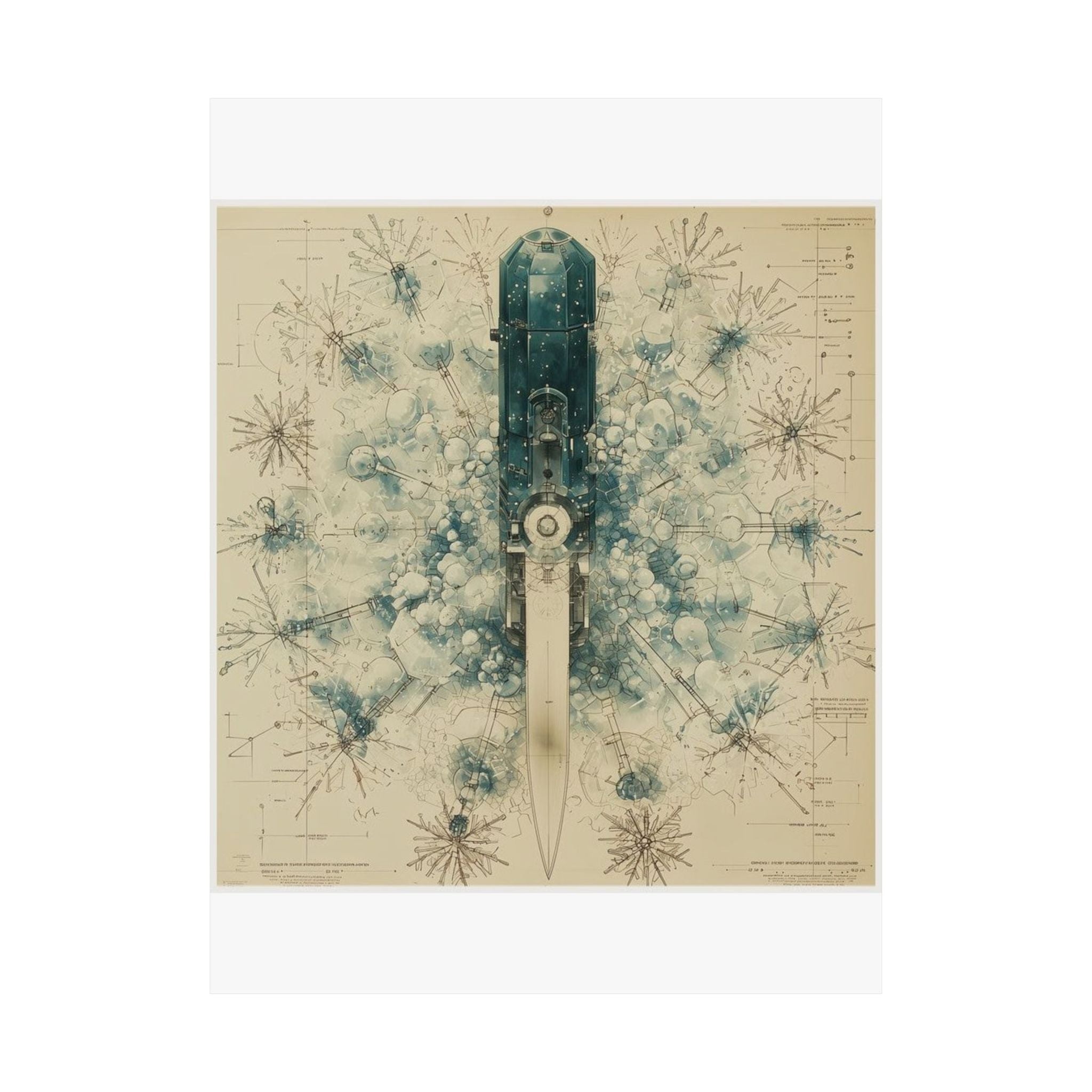 Cryostat Crystal Blade Art Print — Histotechnology by Canvas & Click (view 4)