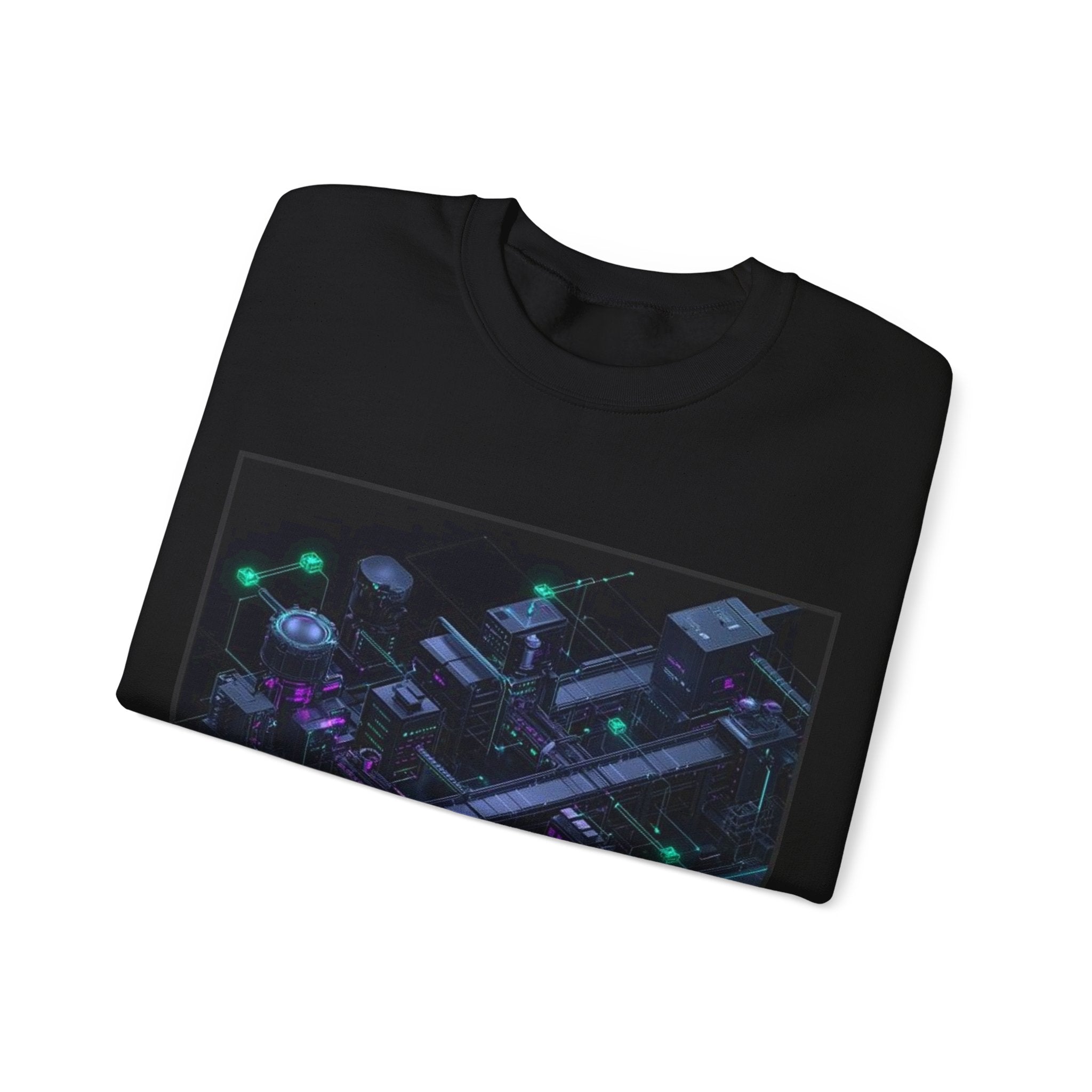 CI/CD Assembly Line Sweatshirt — SRE & DevOps by Canvas & Click (view 3)