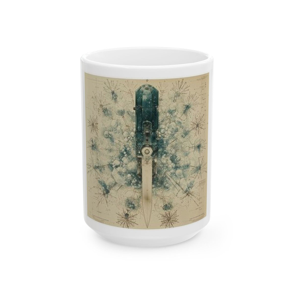 Cryostat Crystal Blade Art Mug - Histotechnology Science Gift