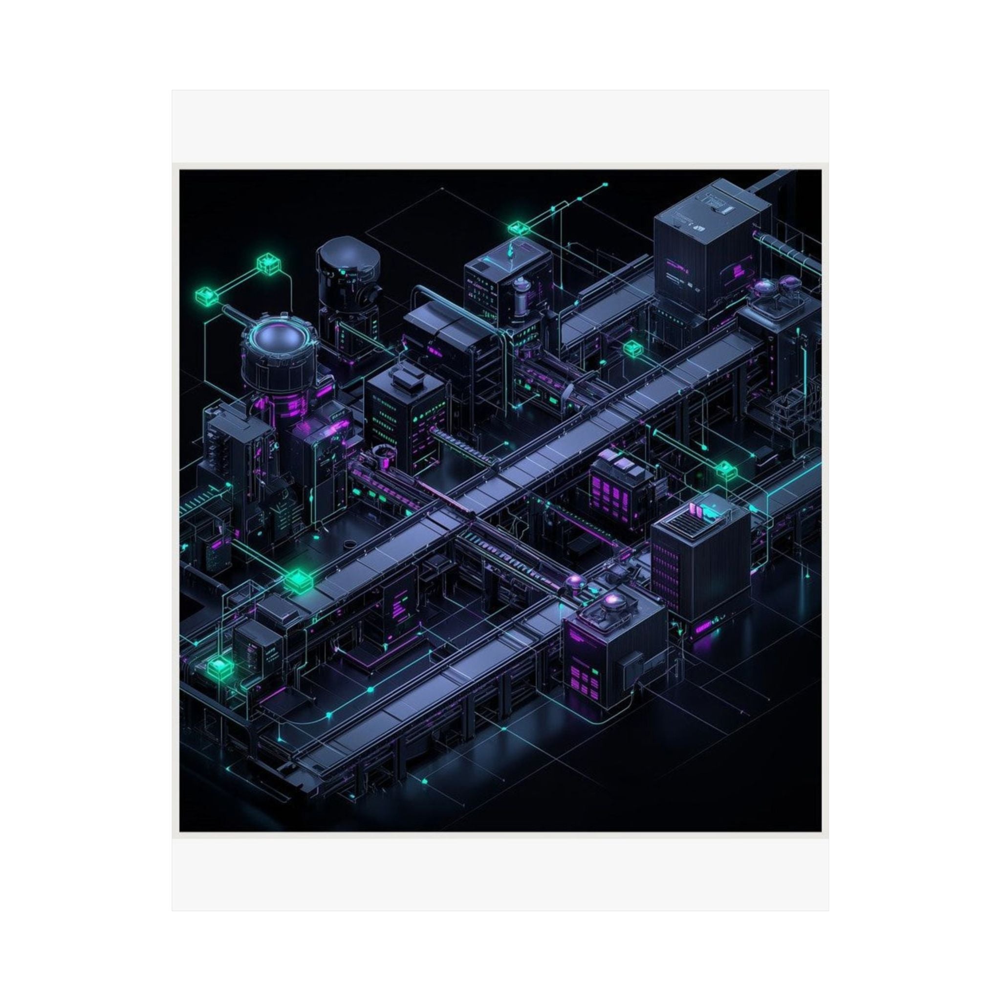 CI/CD Assembly Line Art Print — SRE & DevOps by Canvas & Click (view 7)