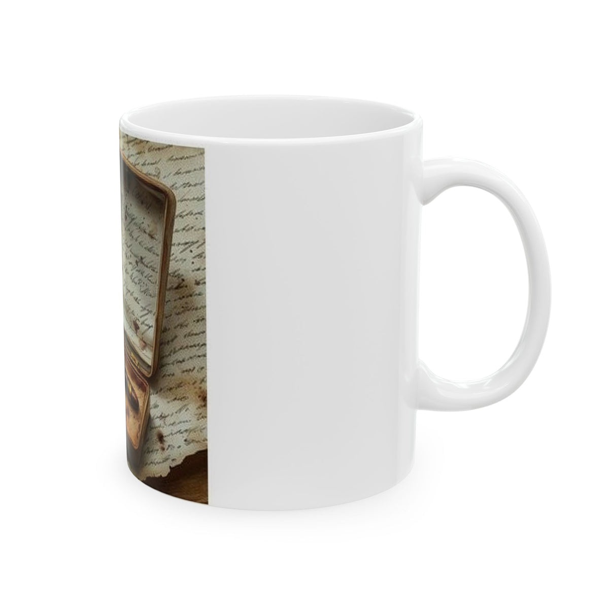 Potted Fern Writer's Desk Mug - Literary Poetcore Art