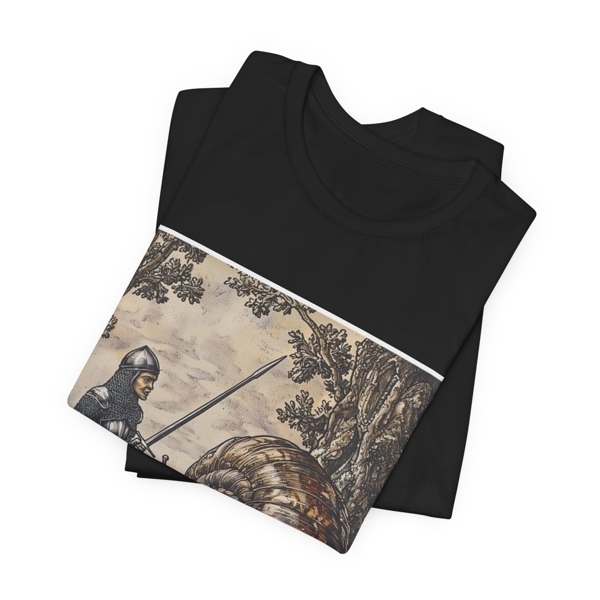Medieval Snail Joust T-Shirt — Castle Culture by Canvas & Click (view 3)
