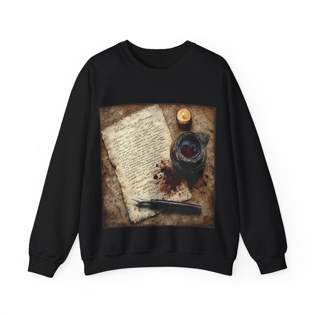 Spilled Inkwell Romance Sweatshirt — Poetcore by Canvas & Click