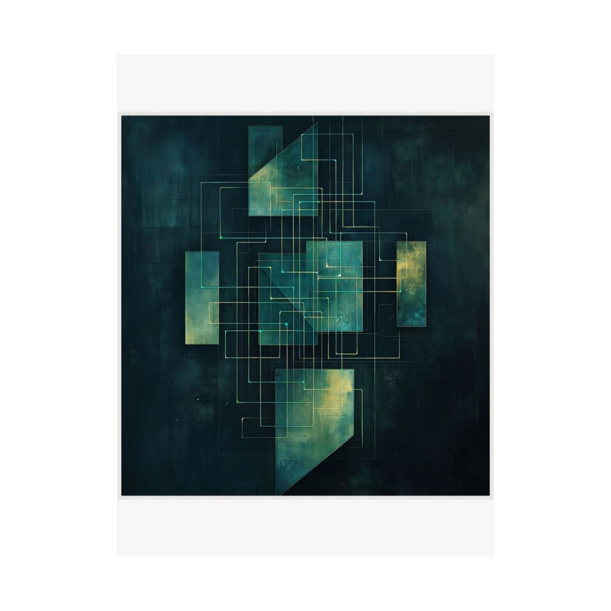 Load Balancer Geometric Art Print — SRE & DevOps by Canvas & Click (view 4)