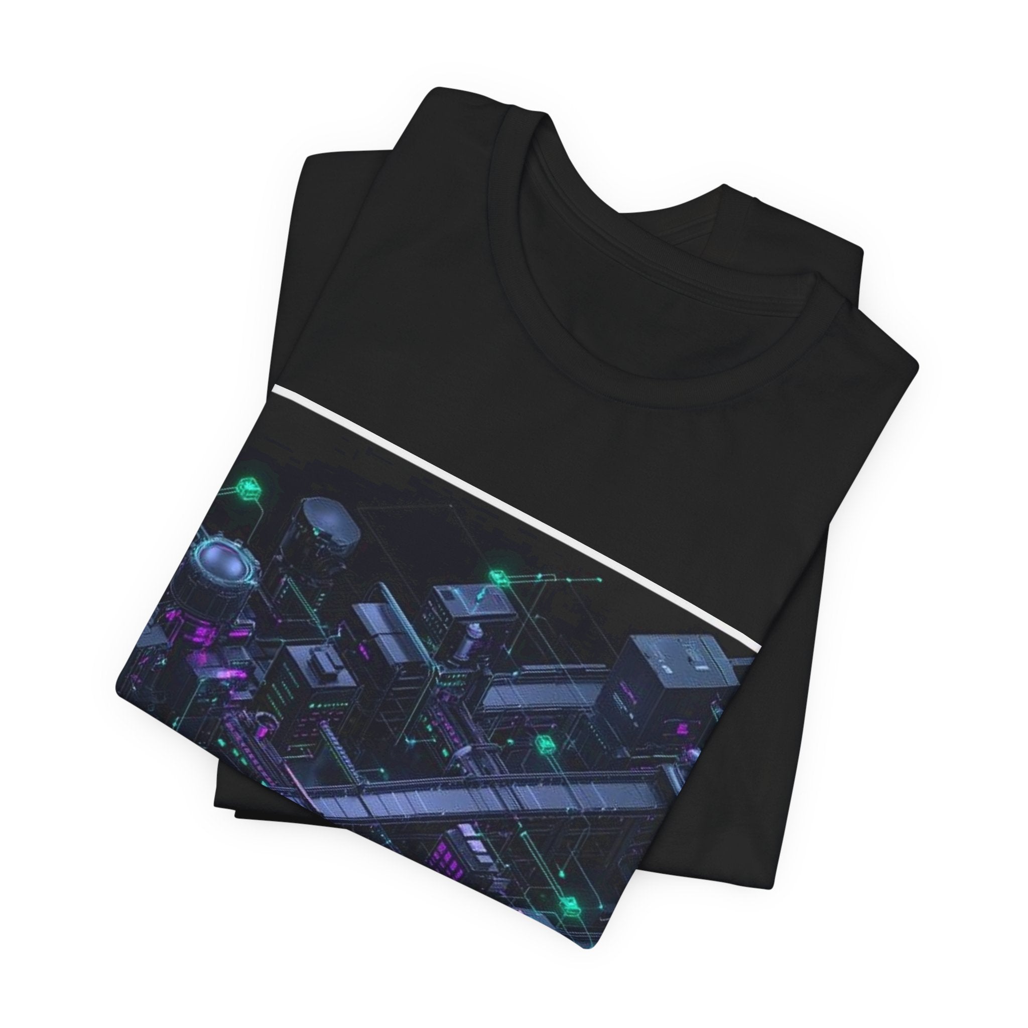 CI/CD Assembly Line T-Shirt — SRE & DevOps by Canvas & Click (view 3)