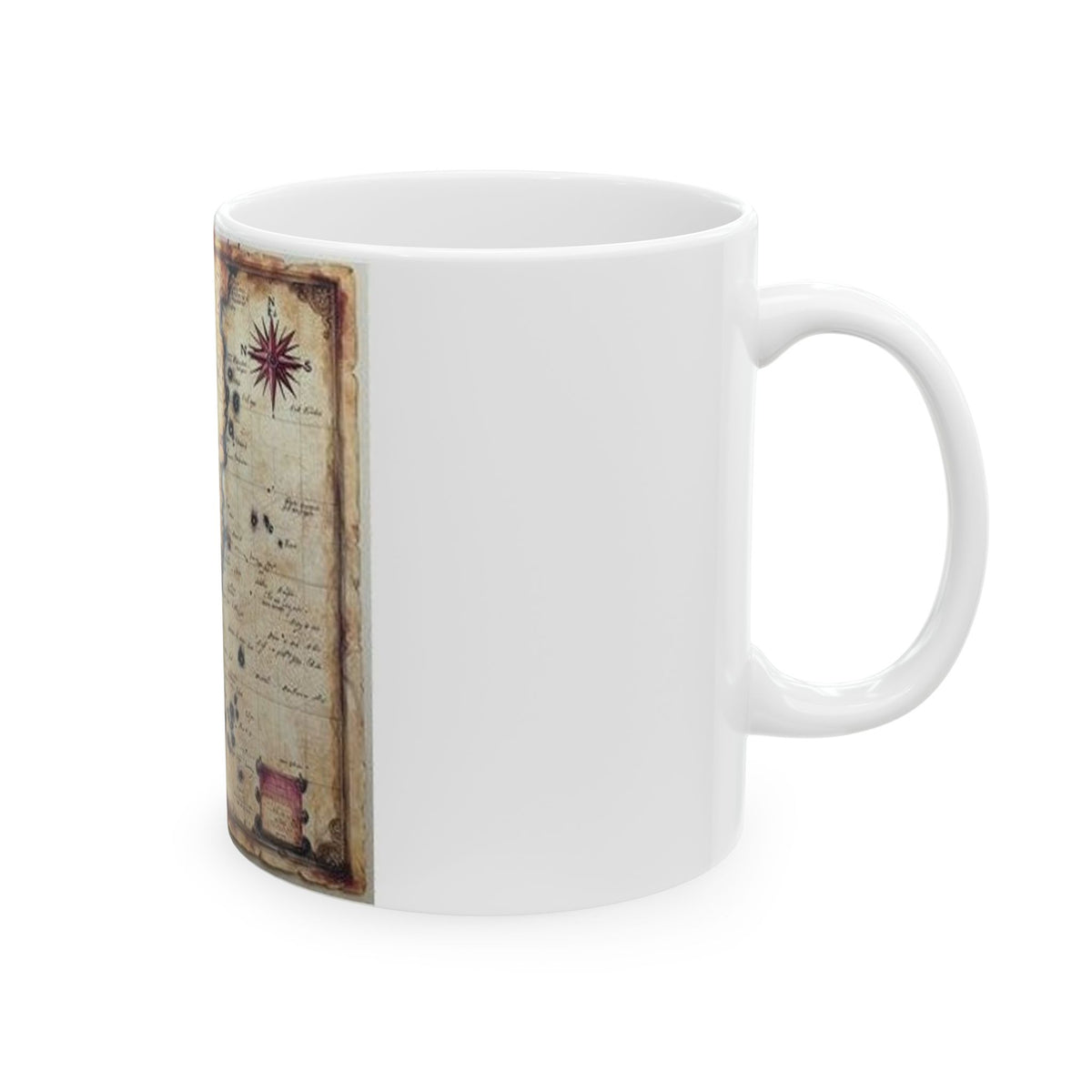 Literary Map Mug - Vintage Cartography Art | Poetcore & Snail Mail