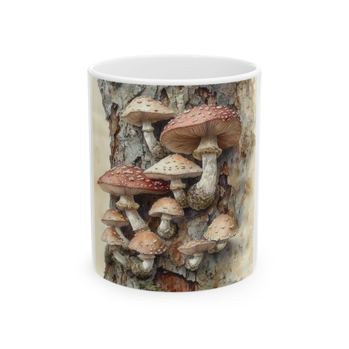 Wild Mushroom Botanical Mug | Watercolor Nature Art | Cottagecore Forest Study Cup | Plant Lover Gift