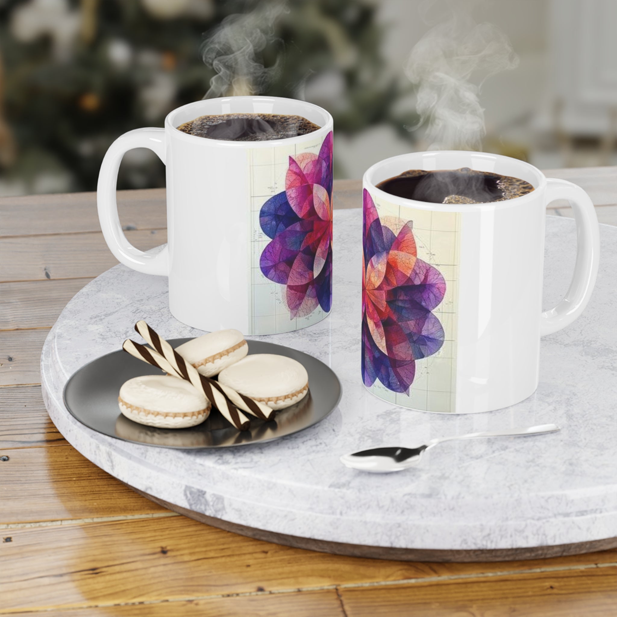 Kaleidoscopic Tissue Ribbons Mug — Histotechnology by Canvas & Click (view 6)