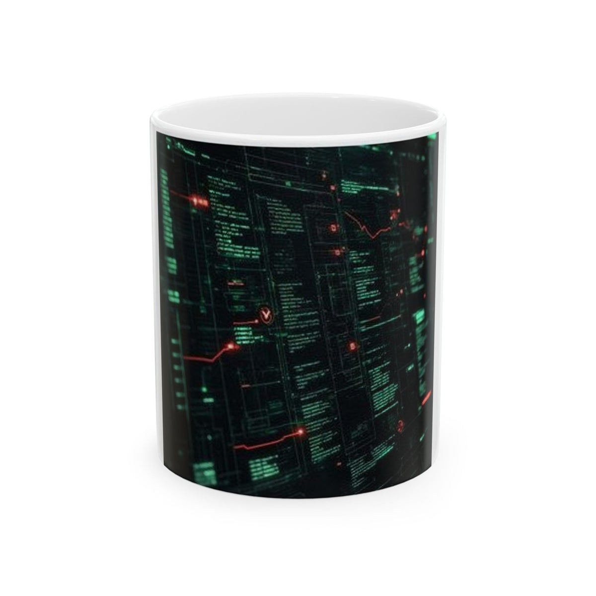 Git Blame Evidence Board Mug - SRE Terminal Art Coffee Cup