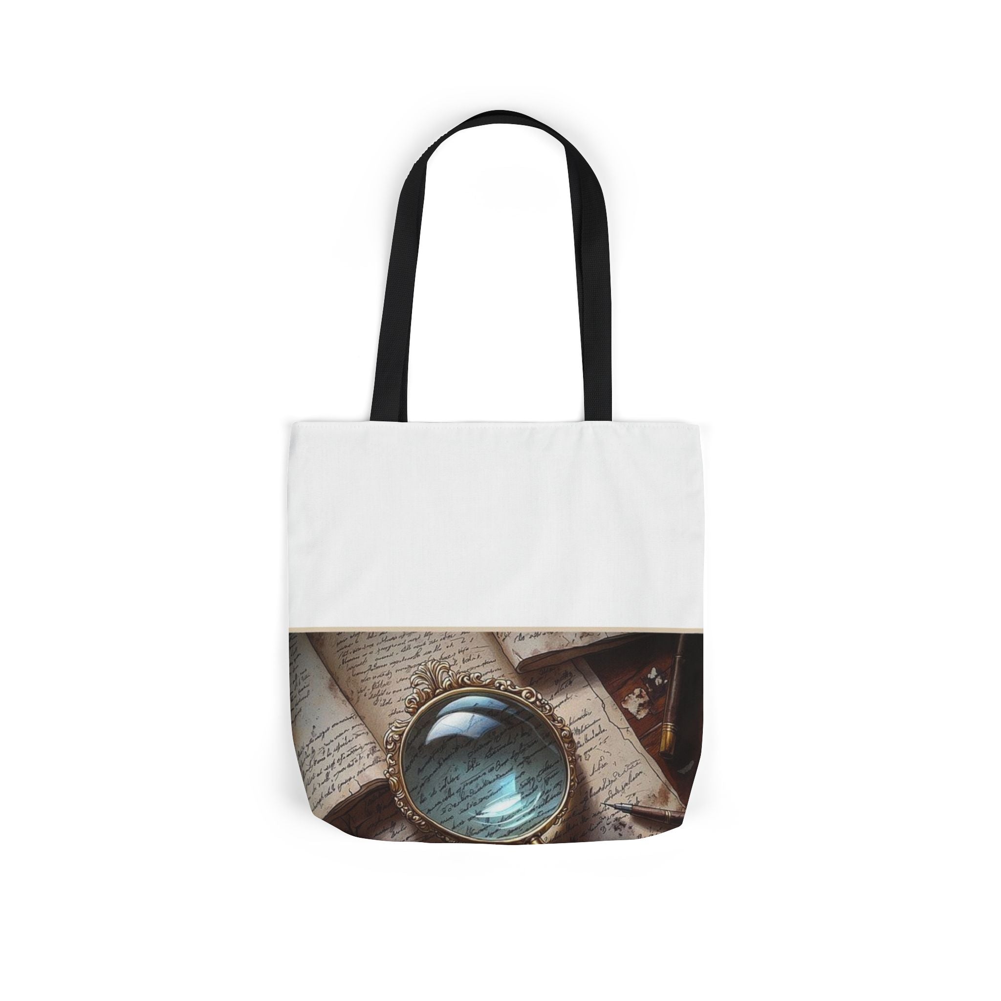 Magnifying Glass Mystery Tote Bag — Poetcore by Canvas & Click (view 7)