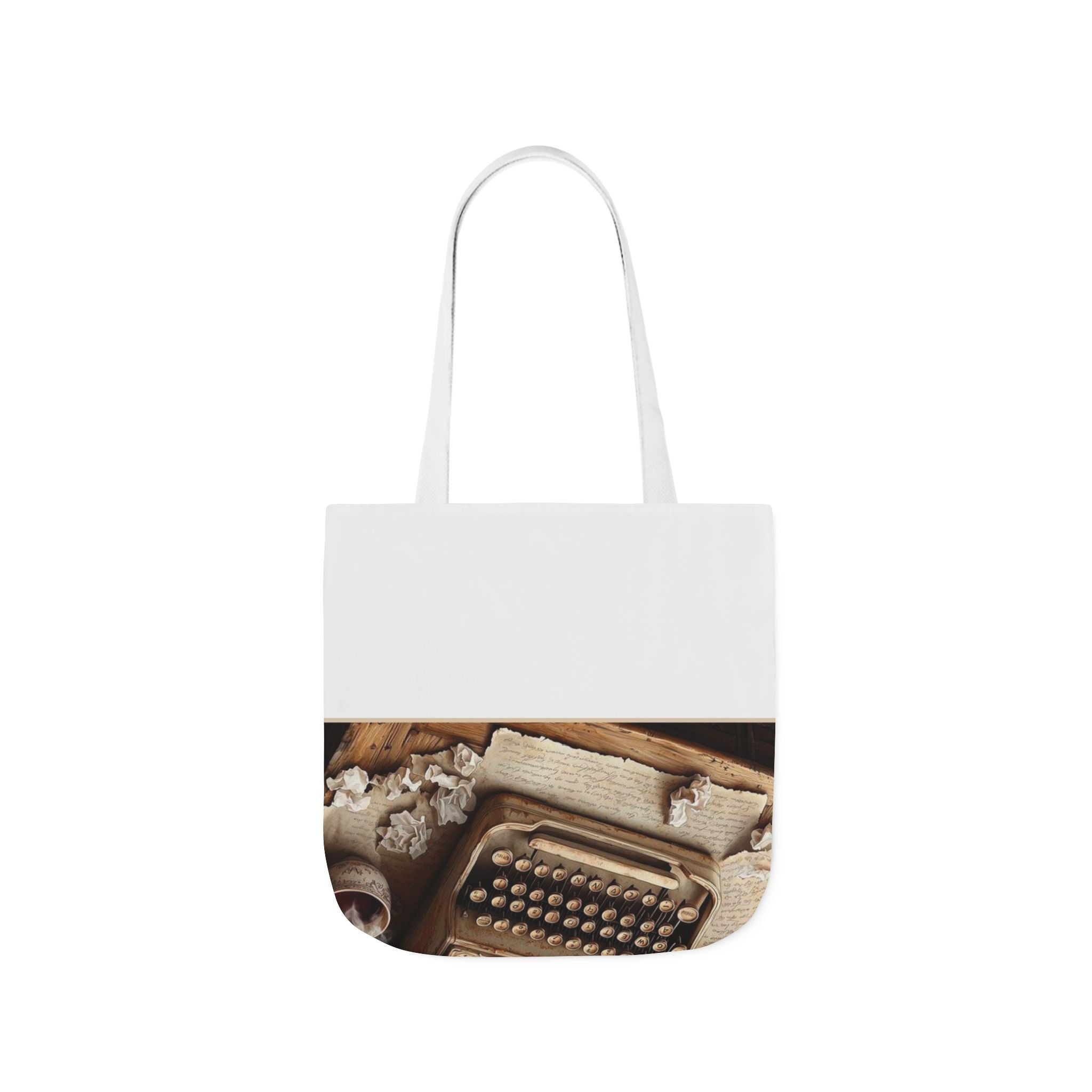 Vintage Typewriter Poetry Tote Bag, Poetcore by Canvas & Click (view 11)
