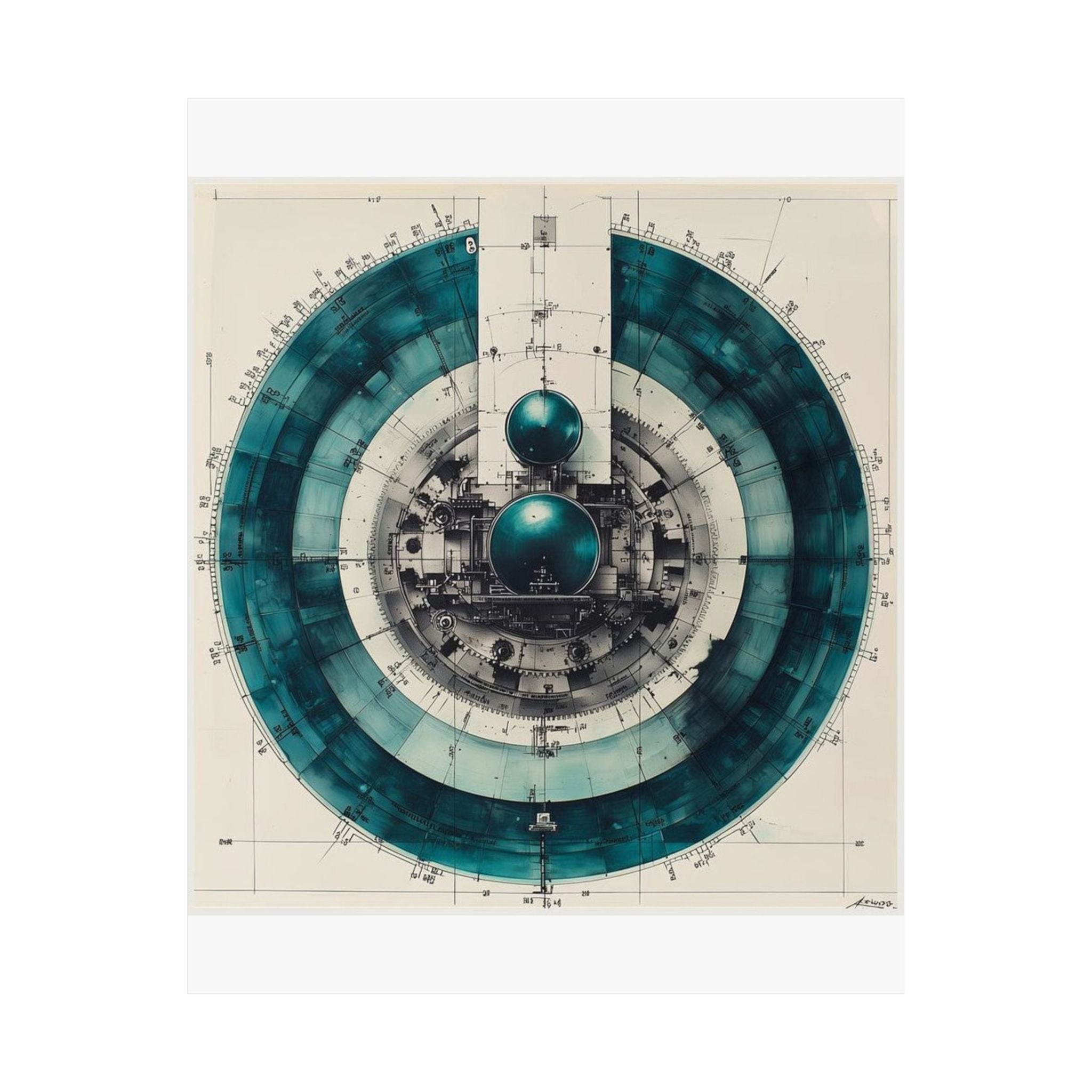 Precision Microtome Wheel Art Print — Histotechnology by Canvas & Click (view 7)