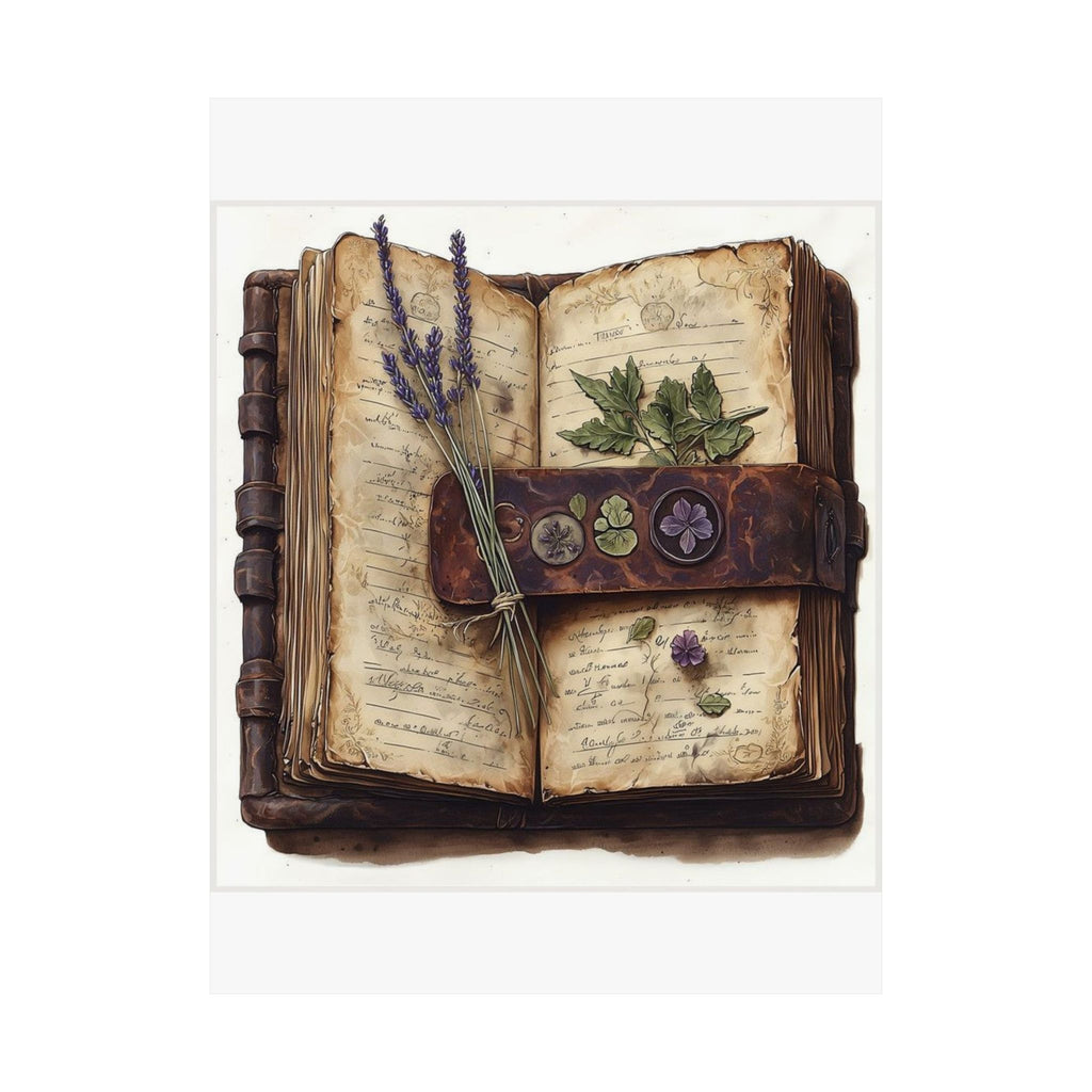 Pressed Flower Journal Art Print — Poetcore by Canvas & Click (view 4)