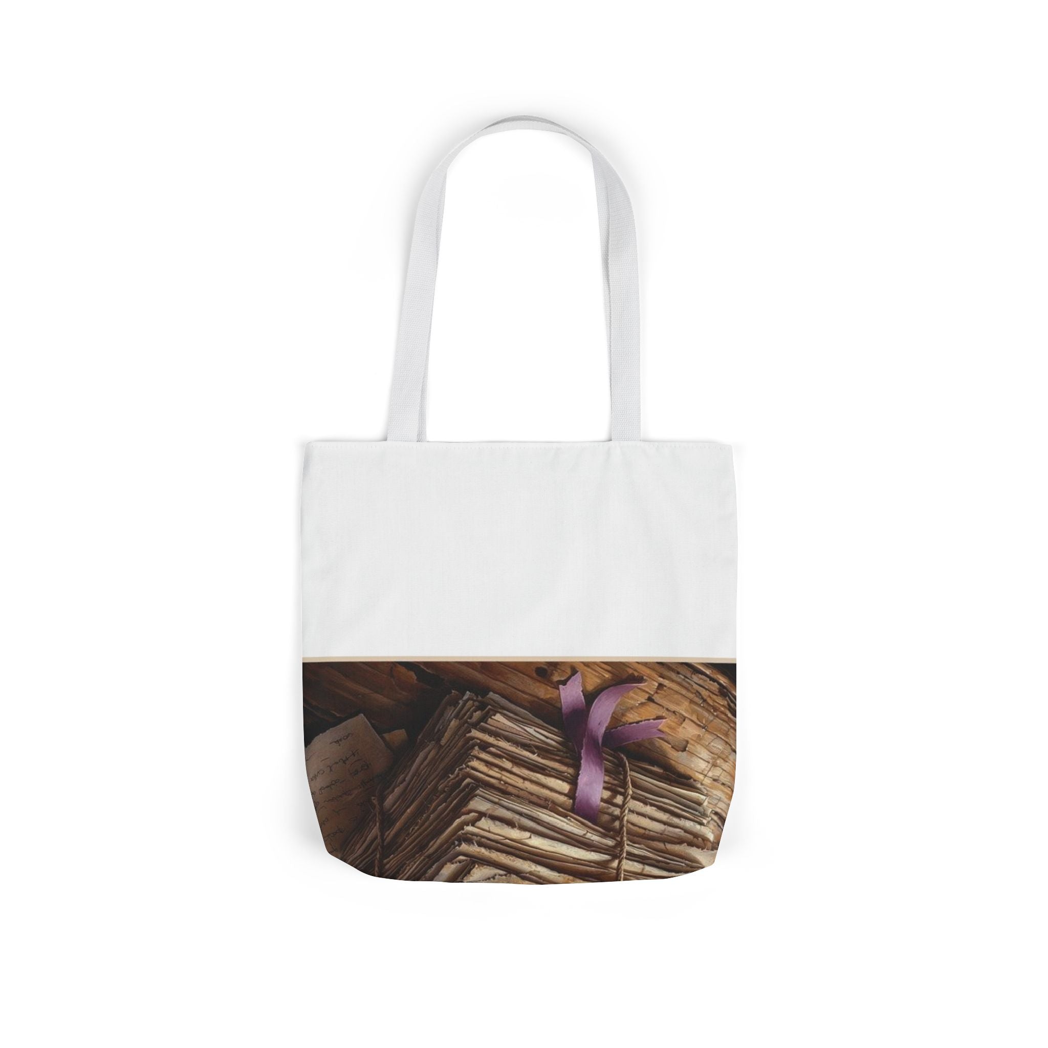 Twine-Bound Letters Tote Bag, Poetcore by Canvas & Click (view 12)