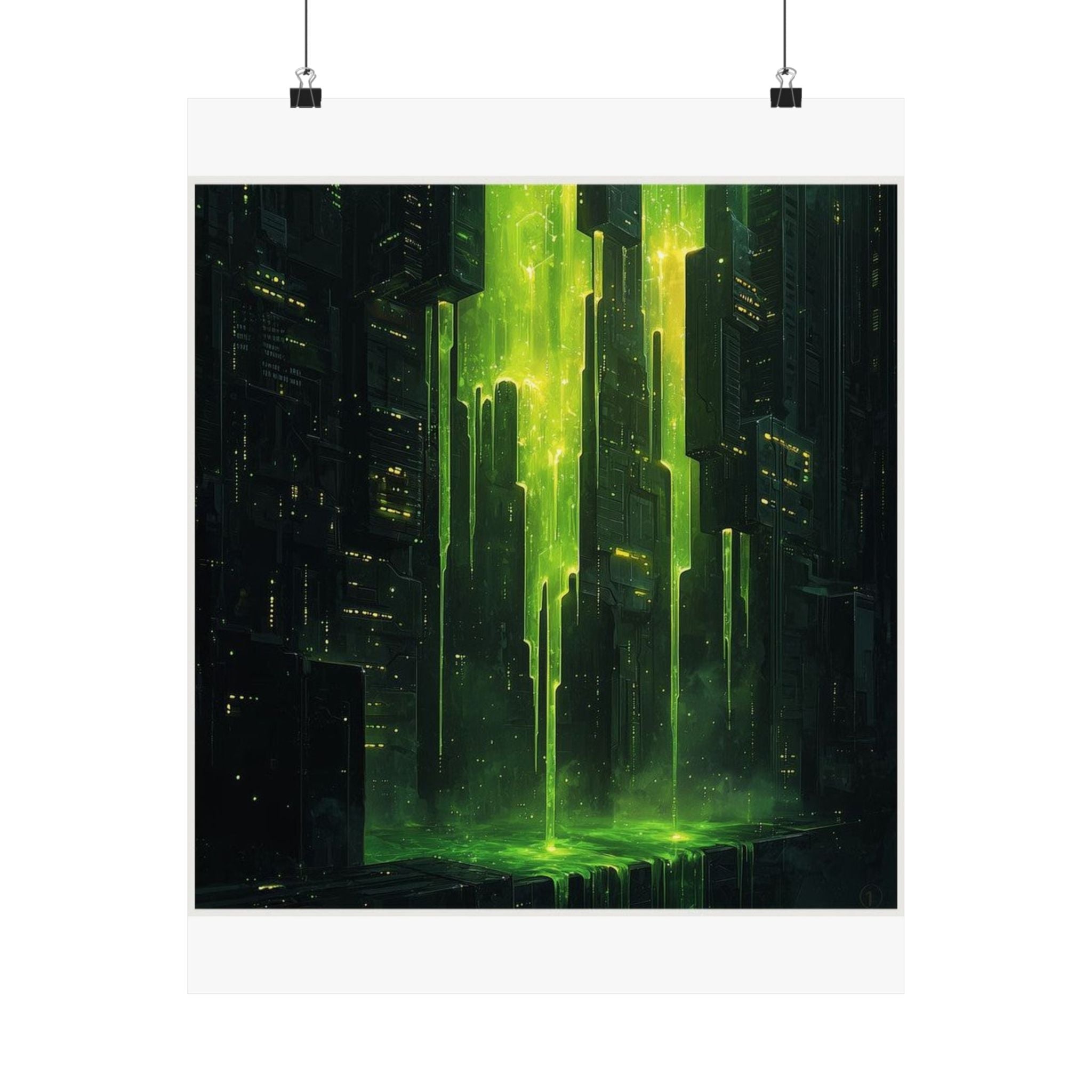 Memory Leak Cascade Art Print — SRE & DevOps by Canvas & Click (view 2)