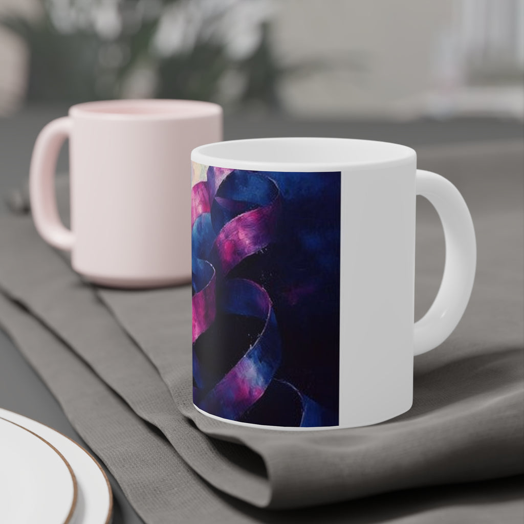 Ribbon Curl Expressionism Mug — Histotechnology by Canvas & Click (view 12)