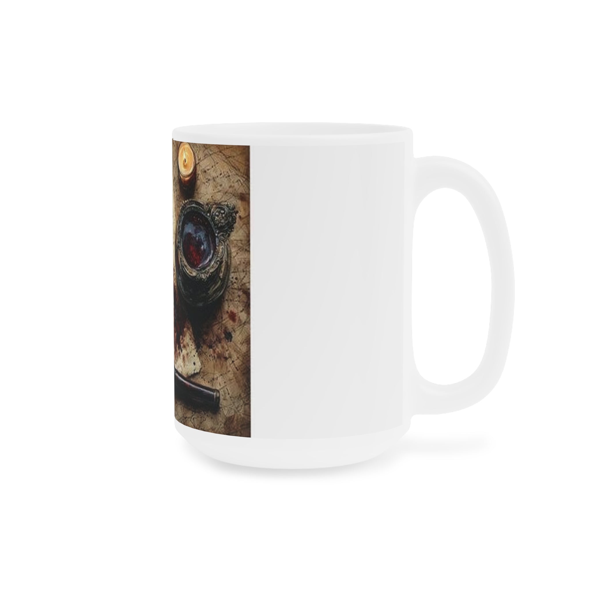 Spilled Inkwell Romance Mug, Poetcore by Canvas & Click (view 8)