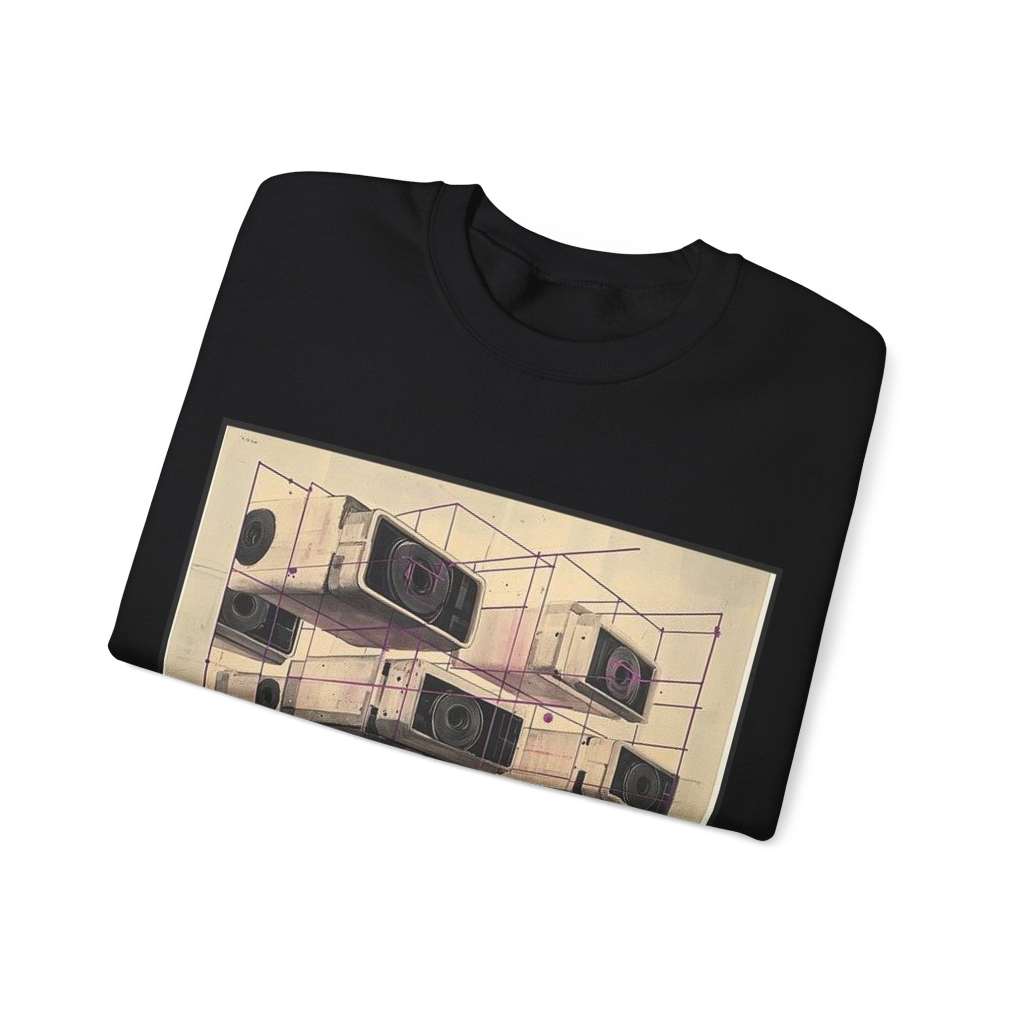 Cassette Grid Architecture Sweatshirt — Histotechnology by Canvas & Click (view 3)