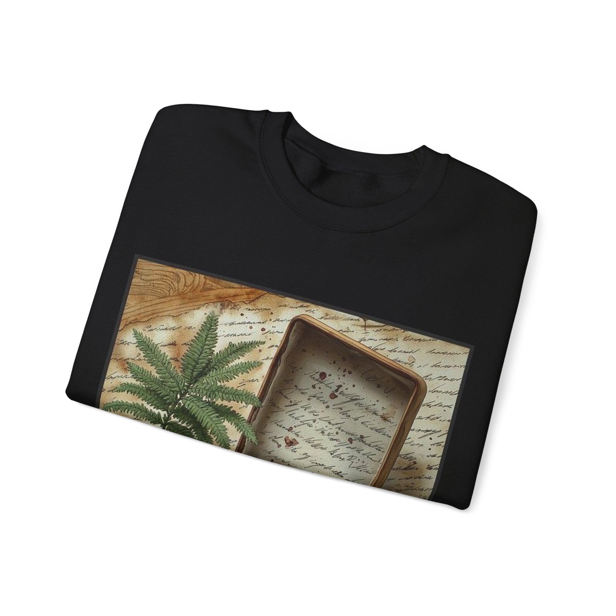 Potted Fern Writer's Desk Sweatshirt — Poetcore by Canvas & Click (view 3)