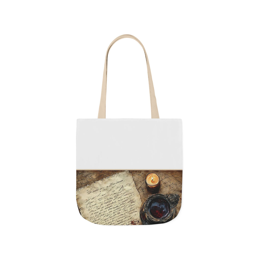 Spilled Inkwell Romance Tote Bag, Poetcore by Canvas & Click
