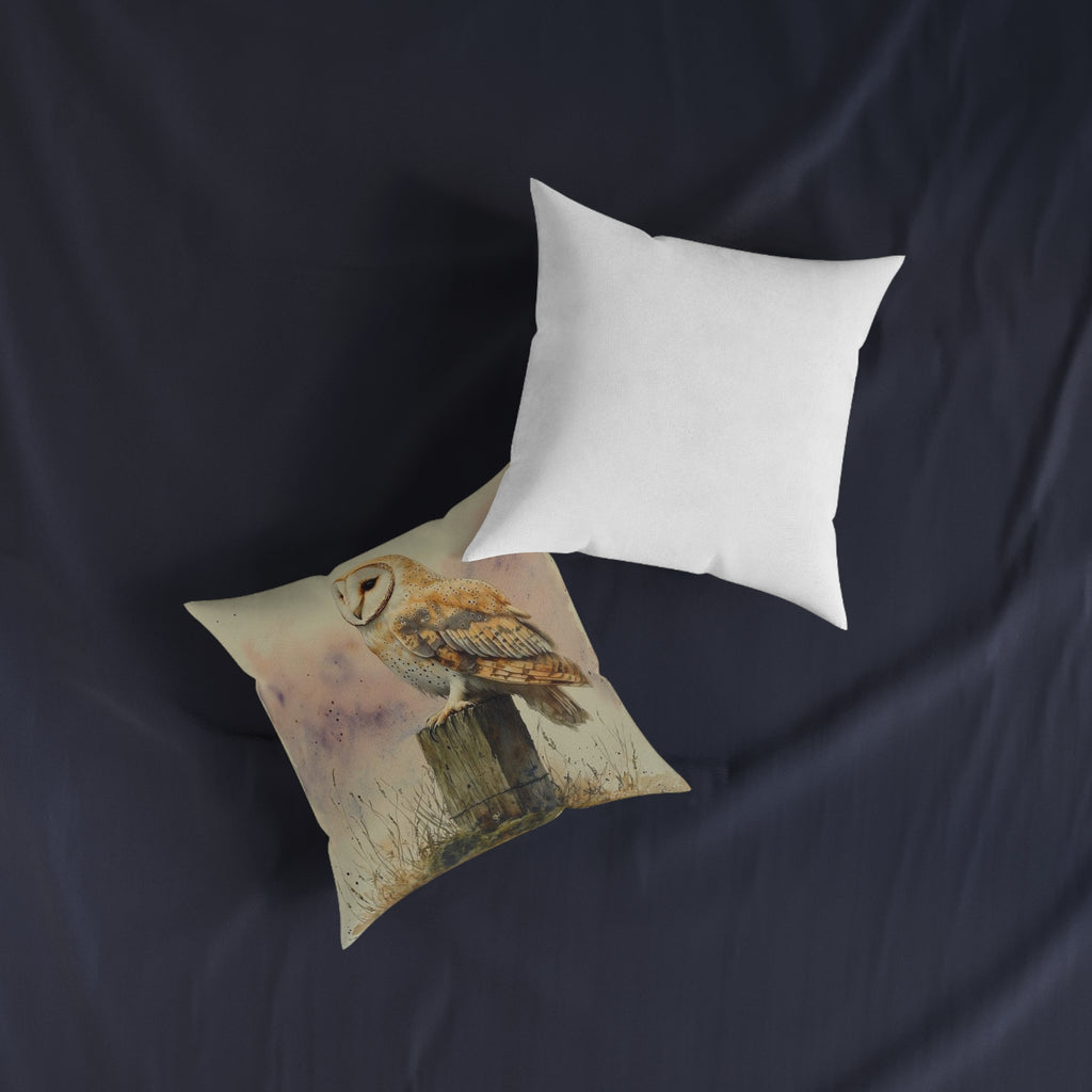 Barn Owl Twilight Throw Pillow — Wilderkind by Canvas & Click (view 7)