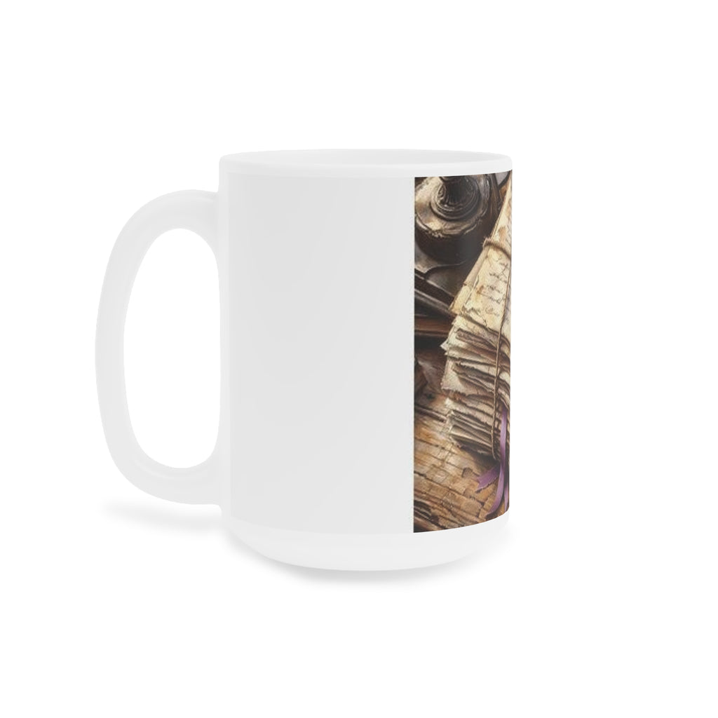 Twine-Bound Letters Mug, Poetcore by Canvas & Click (view 7)