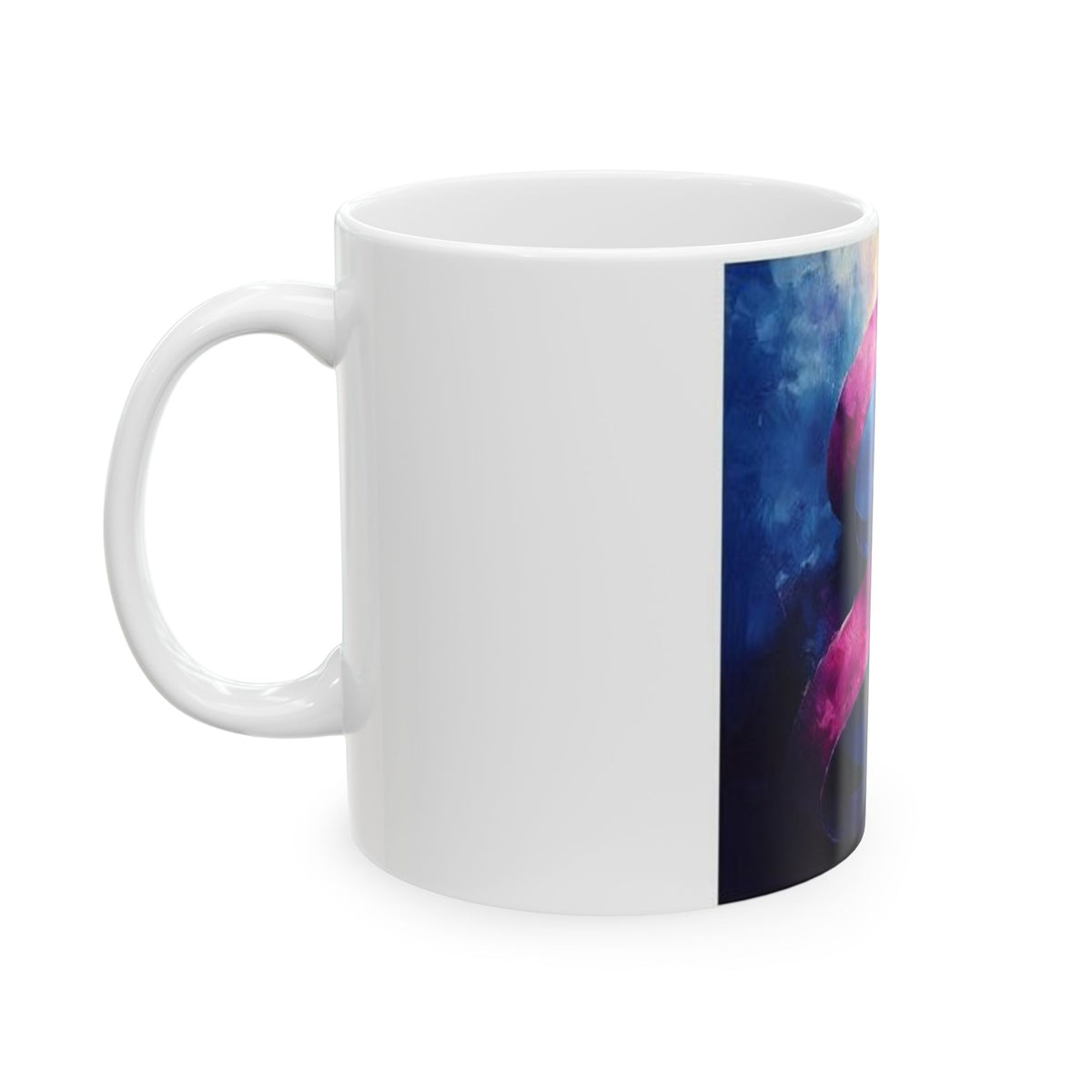 Ribbon Curl Expressionism Mug - Histotech Laboratory Art