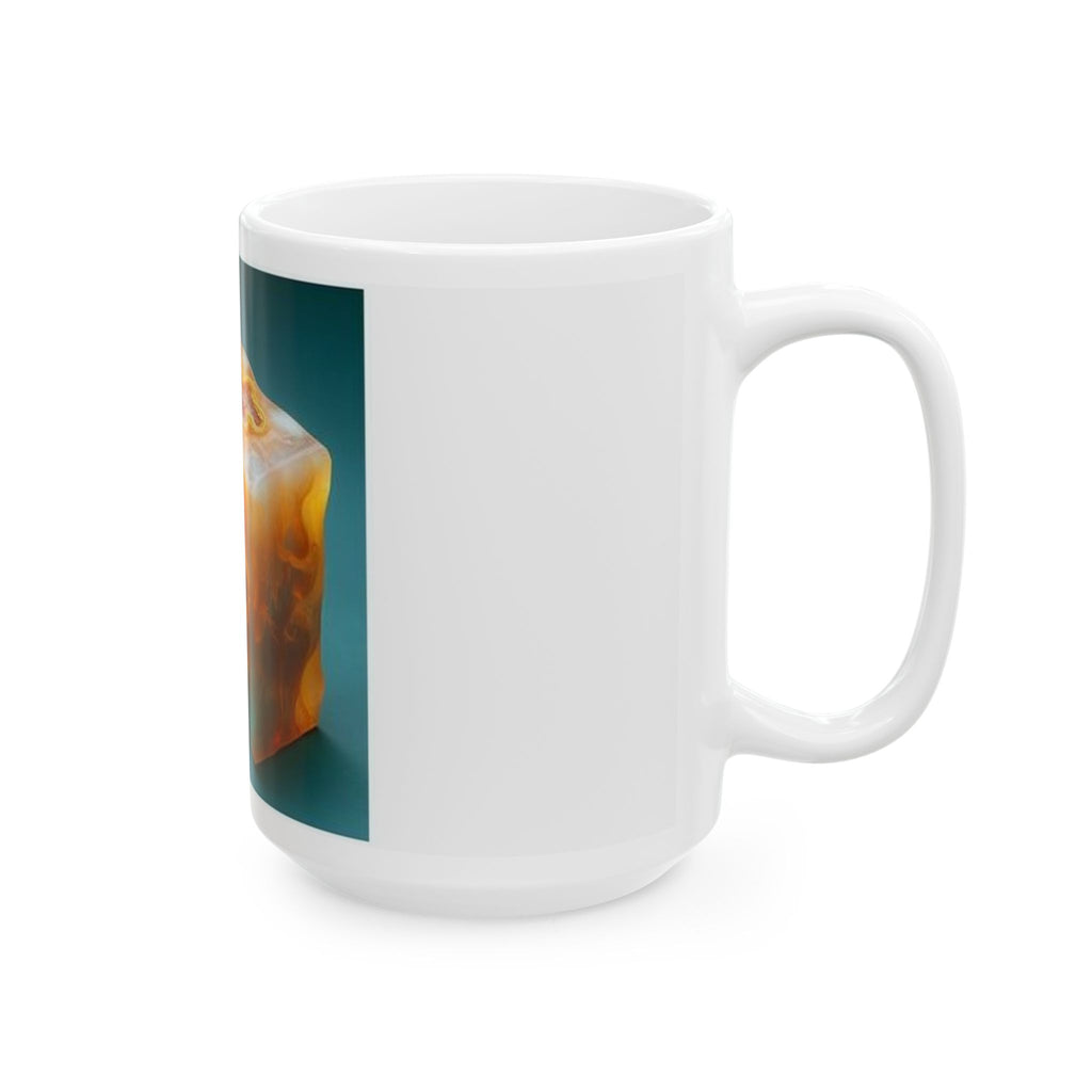 Amber Block Cross-Section Mug - Histotech Lab Art Gift