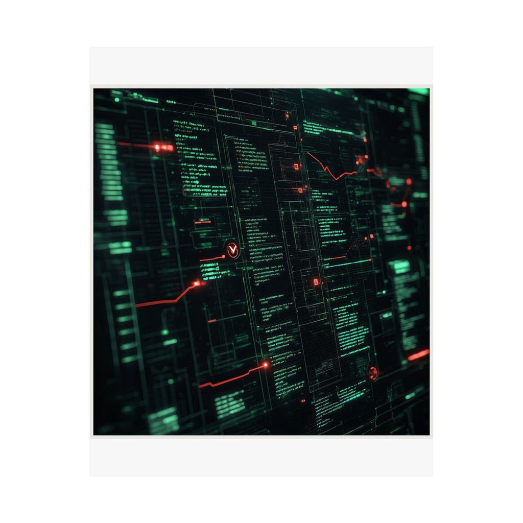 Git Blame Timeline Art Print — SRE & DevOps by Canvas & Click (view 7)