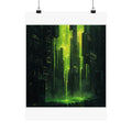 Memory Leak Cascade Art Print — SRE & DevOps by Canvas & Click