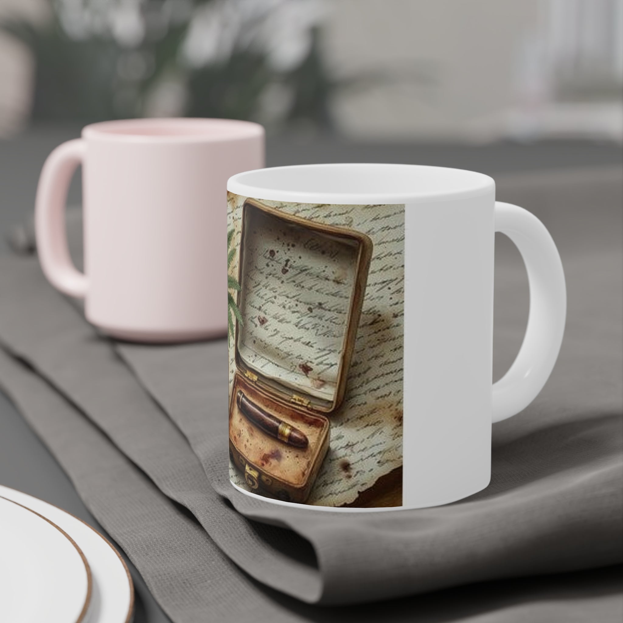 Potted Fern Writer's Desk Mug — Poetcore by Canvas & Click (view 12)