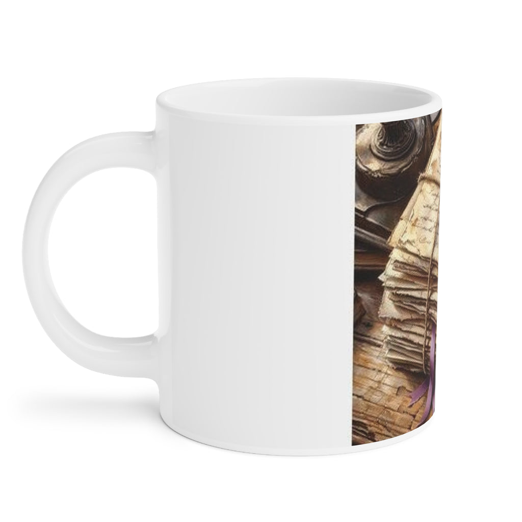 Twine-Bound Letters Mug, Poetcore by Canvas & Click (view 10)