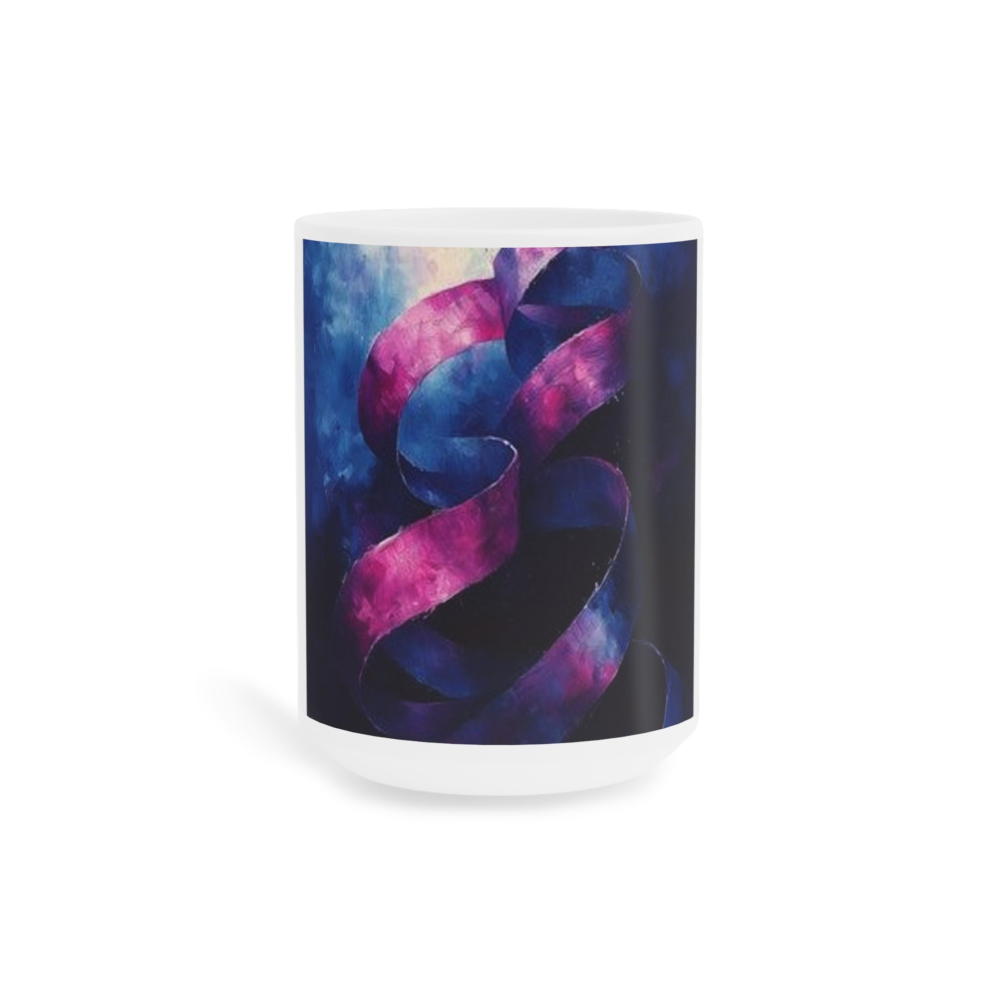Ribbon Curl Expressionism Mug — Histotechnology by Canvas & Click (view 2)